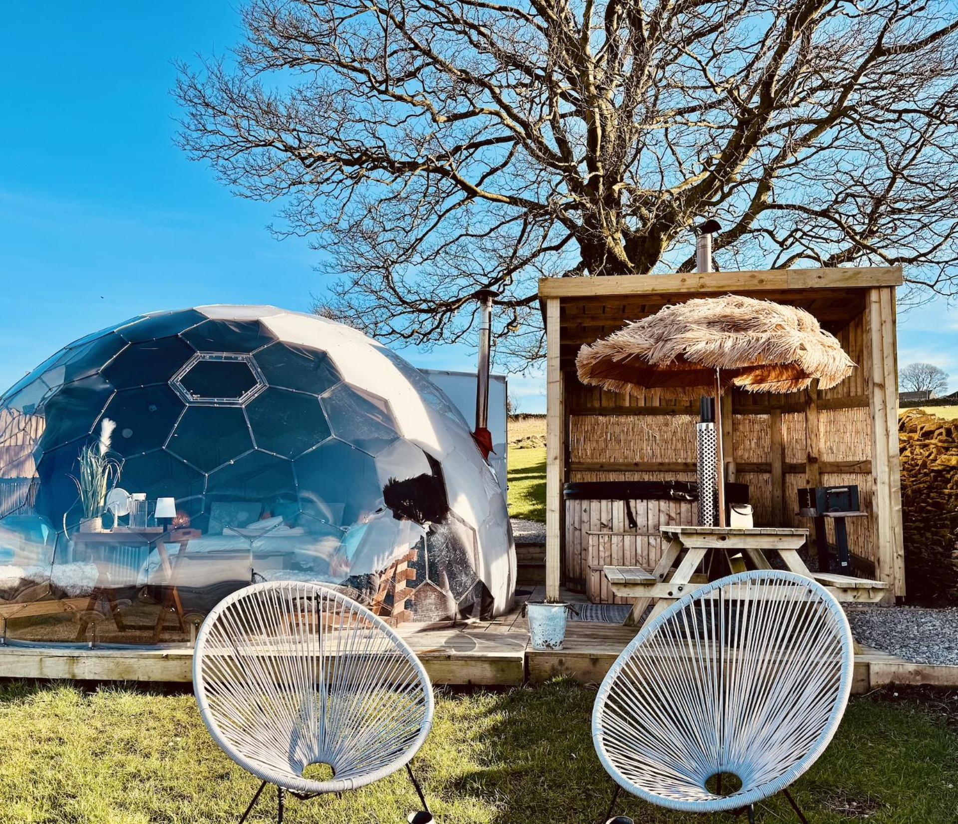 Earby Deerstone Glamping-Pinhaw Beacon Dome Hot Tub酒店 外观 照片